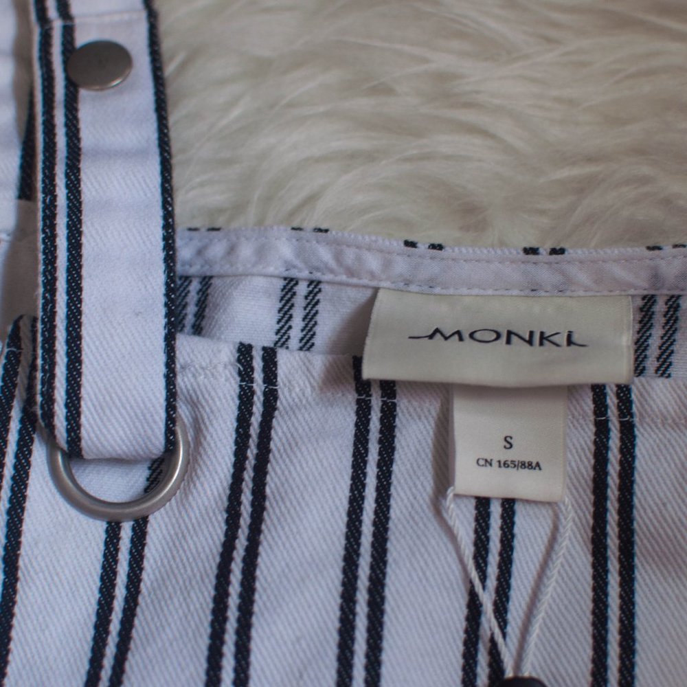 NWT Monki Striped Overall Dress